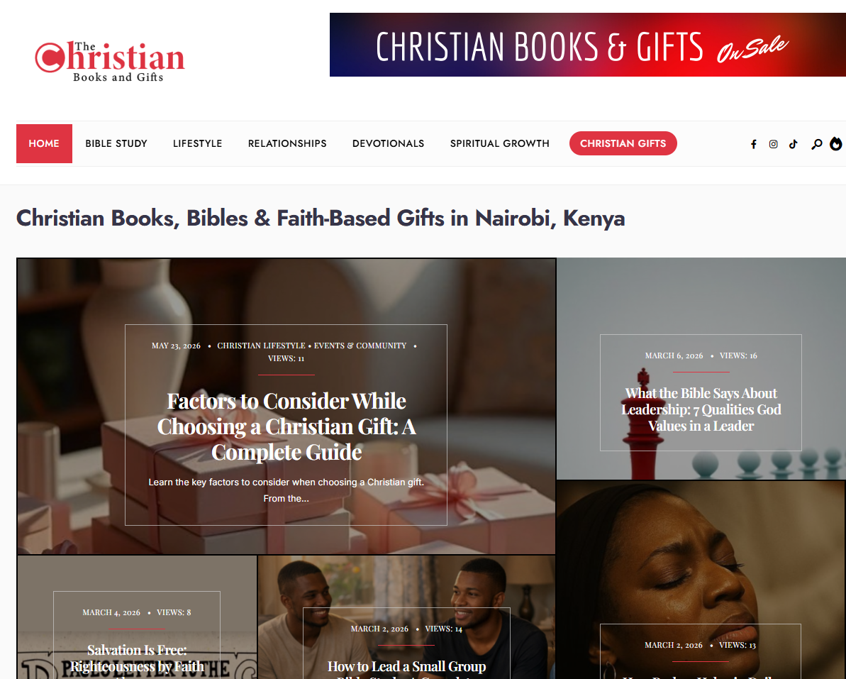 The Books and Gifts Online Shop Preview